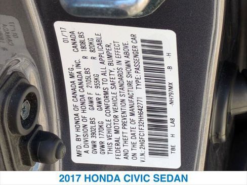 Certified 2017 Honda Civic EX-T image 26
