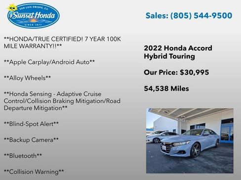 Used 2022 Honda Accord Touring image 6