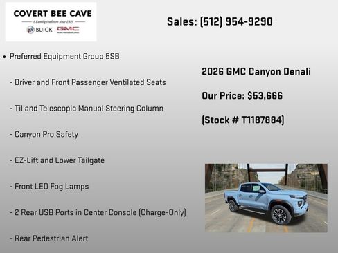 New 2026 GMC Canyon Denali AWD/4WD image 24