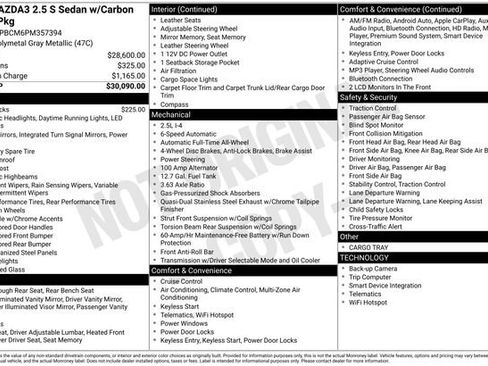 Used 2023 MAZDA MAZDA3 s image 35