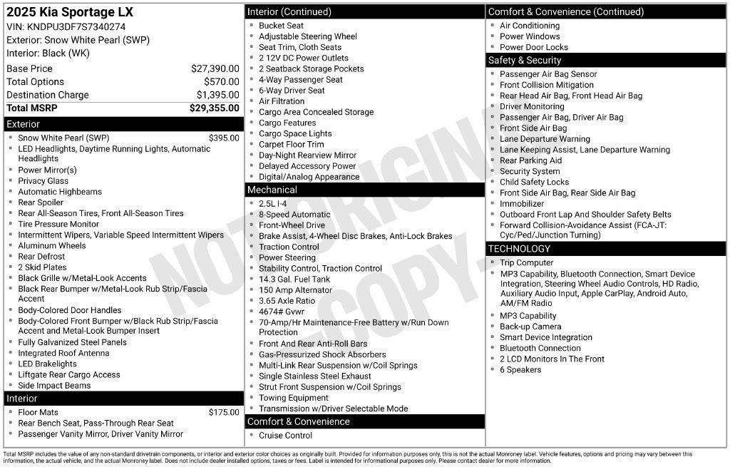Used 2025 Kia Sportage LX FWD image 2