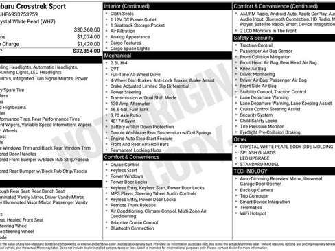 Used 2025 Subaru Crosstrek 2.5i Sport image 8