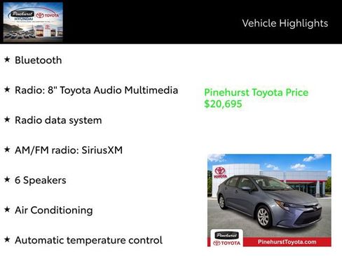 Certified 2025 Toyota Corolla LE FWD image 20