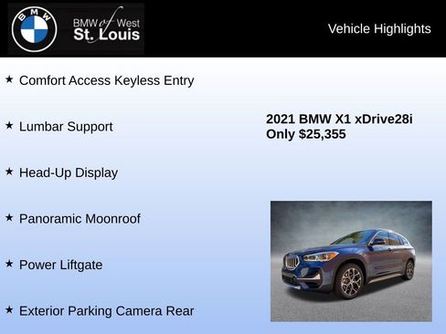 Used 2021 BMW X1 xDrive28i w/ Premium Package image 16