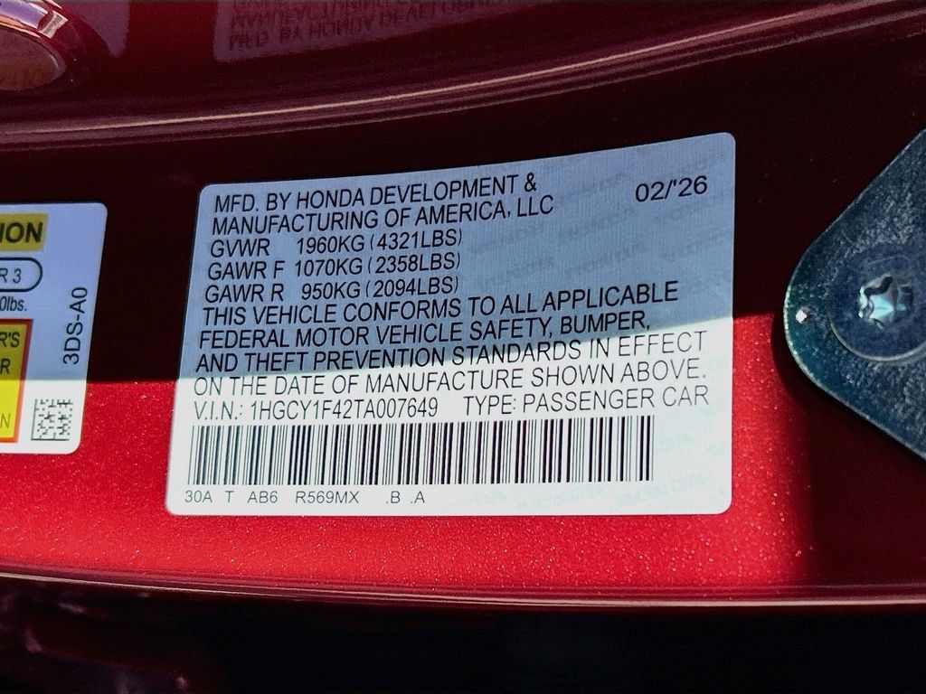 Certified 2026 Honda Accord SE image 32