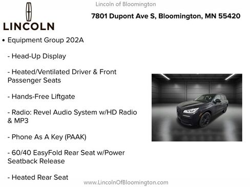 New 2025 Lincoln Corsair Reserve w/ Equipment Group 202A image 9