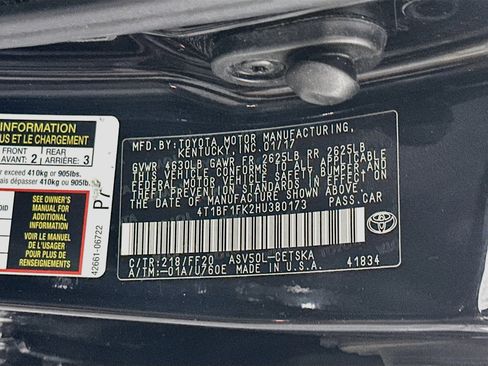 Used 2017 Toyota Camry SE FWD image 12