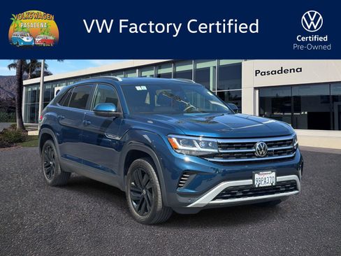 Certified 2022 Volkswagen Atlas Cross Sport SE w/ Black Wheel Package AWD/4WD image 1