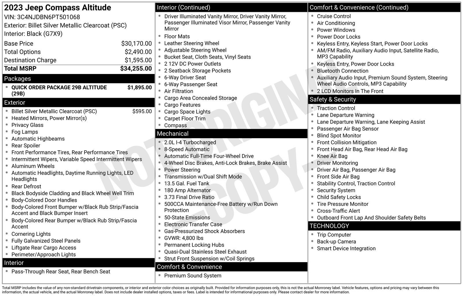 Used 2023 Jeep Compass Latitude AWD/4WD image 4