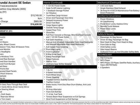 Used 2017 Hyundai Accent SE FWD image 1