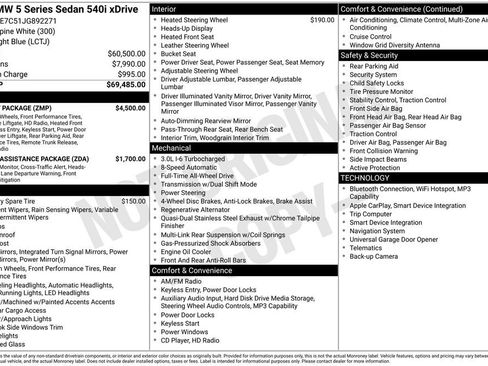 Used 2018 BMW 540i xDrive AWD/4WD image 36