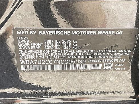 Used 2022 BMW 750i xDrive w/ Executive Package AWD/4WD image 19
