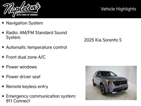 New 2025 Kia Sorento S image 15
