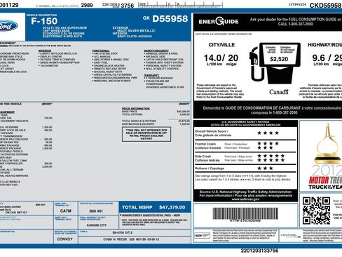 Used 2012 Ford F150 XLT w/ XTR Pkg AWD/4WD image 14