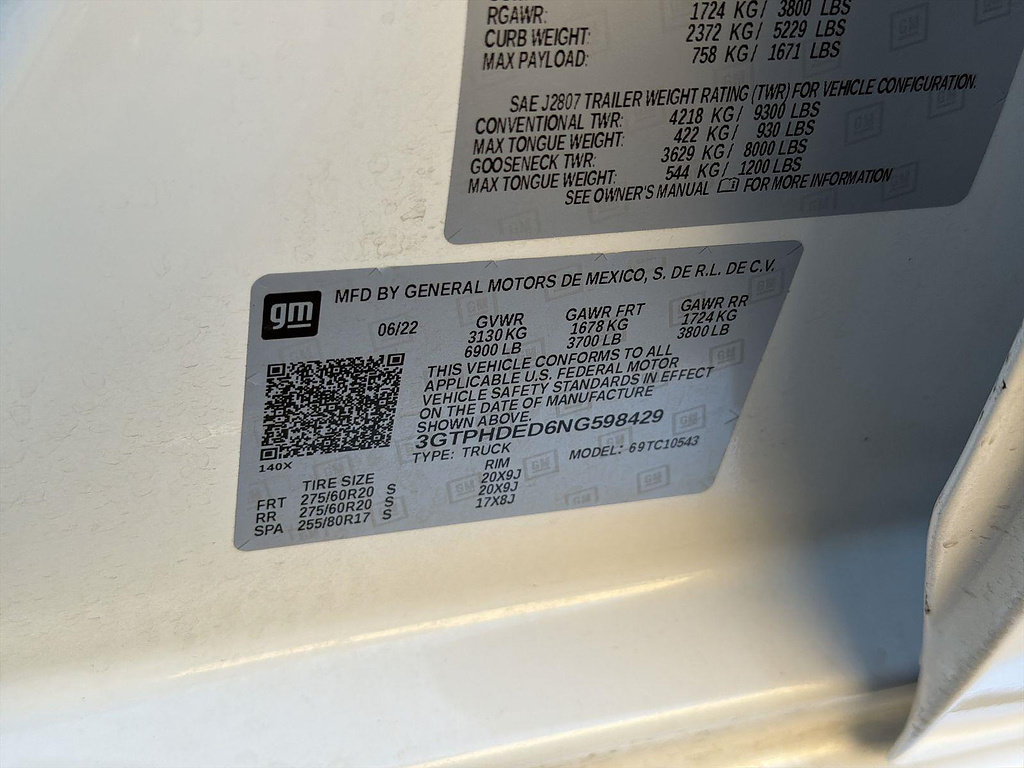 Used 2022 GMC Sierra 1500 SLT w/ SLT Premium Package RWD image 34