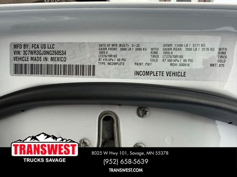 Used 2022 RAM 3500 Tradesman w/ Chrome Appearance Group AWD/4WD image 20