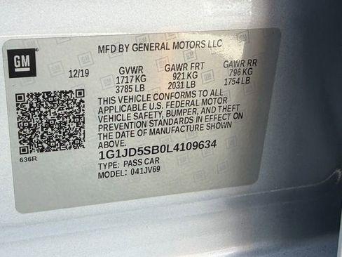 Used 2020 Chevrolet Sonic LT FWD image 19