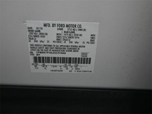 Used 2018 Ford Explorer Limited w/ Equipment Group 301A image 20