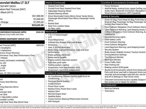 Used 2023 Chevrolet Malibu LT w/ Driver Confidence Package image 4