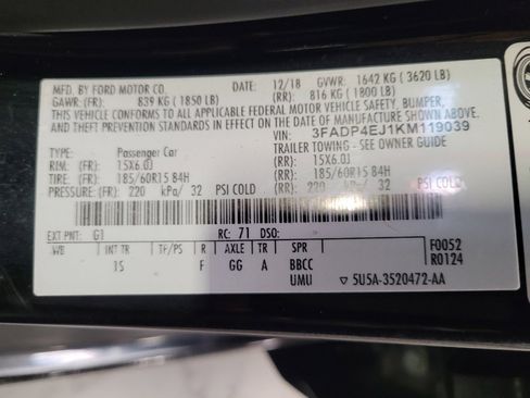 Used 2019 Ford Fiesta SE FWD image 33