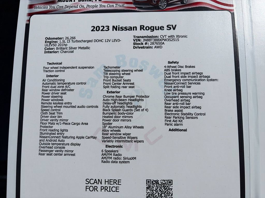 Used 2023 Nissan Rogue SV AWD/4WD image 32