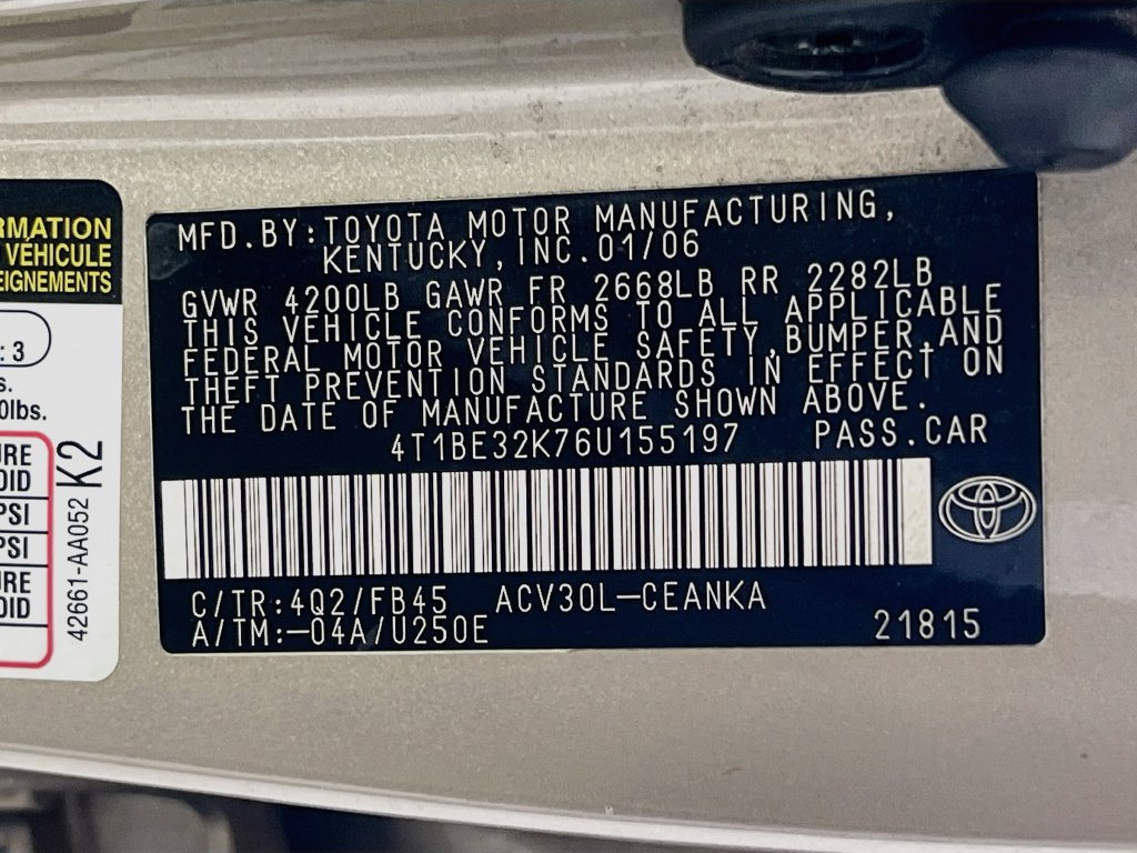 Used 2006 Toyota Camry LE FWD image 13