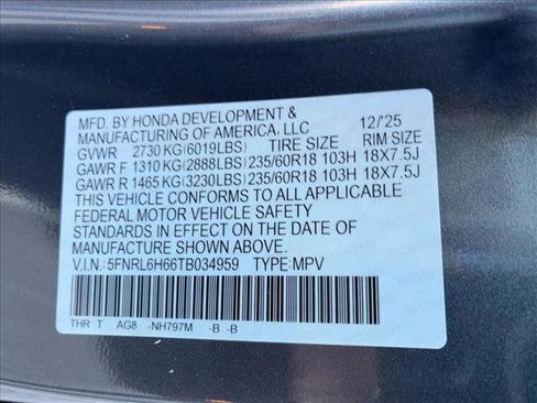 New 2026 Honda Odyssey EX-L image 19