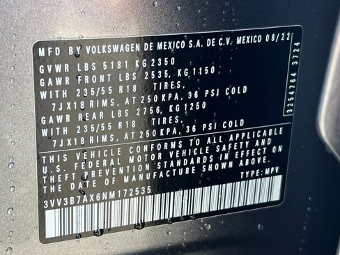 Used 2022 Volkswagen Tiguan SE image 30