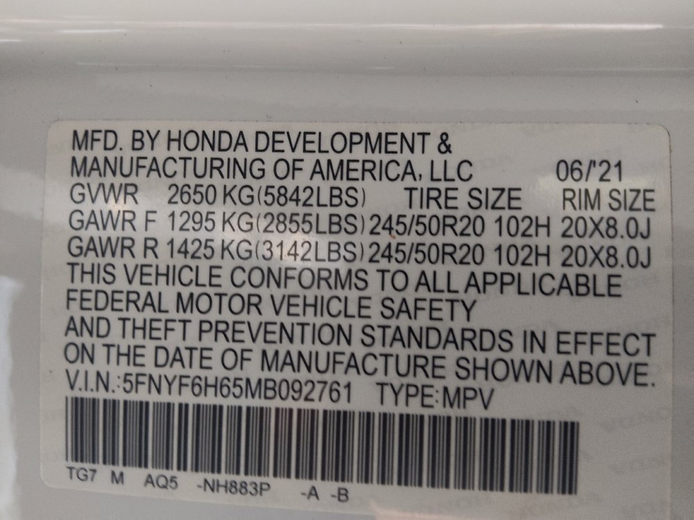 Used 2021 Honda Pilot Touring image 33