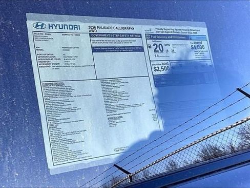 New 2026 Hyundai Palisade Calligraphy AWD/4WD image 13