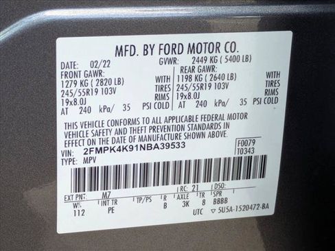 Used 2022 Ford Edge Titanium w/ Equipment Group 301A AWD/4WD image 25