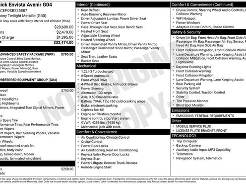 New 2025 Buick Envista Avenir image 11