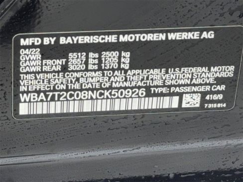 Used 2022 BMW 740i w/ Luxury Rear Seating Package image 57