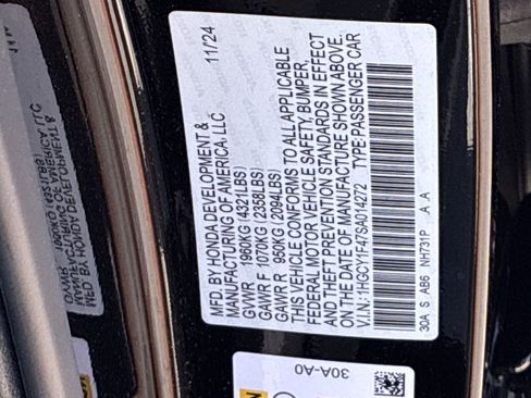 Certified 2025 Honda Accord SE image 39