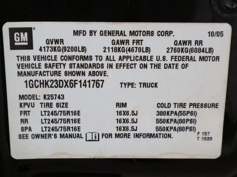 Used 2006 Chevrolet Silverado 2500 LT w/ Heavy-Duty Power Package image 33