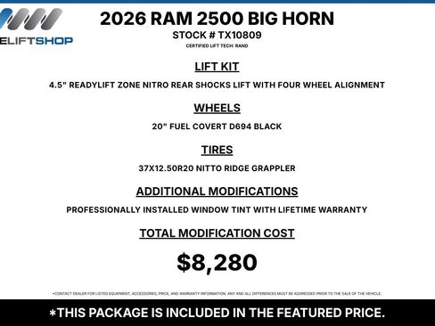 Used 2026 RAM 2500 Big Horn AWD/4WD image 2
