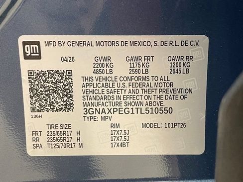 New 2026 Chevrolet Equinox LT AWD/4WD image 20