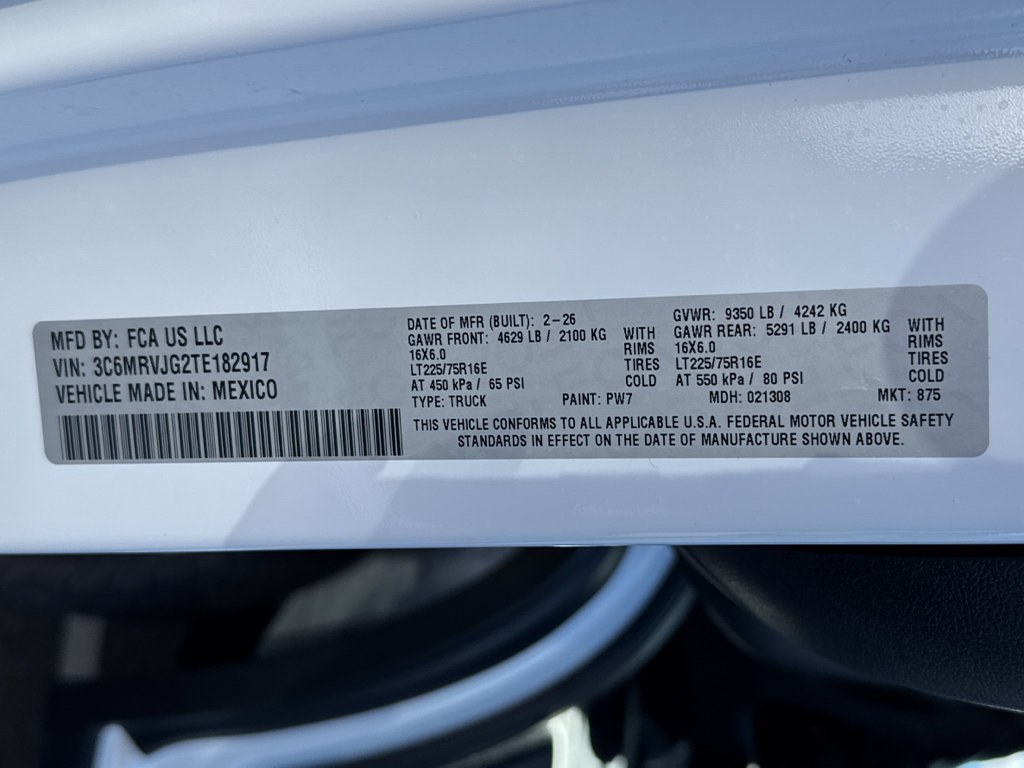 New 2026 RAM ProMaster 3500 w/ Advanced Safety Group FWD image 35