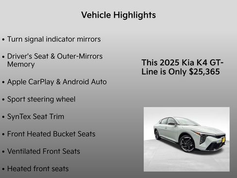 New 2025 Kia K4 GT-Line w/ GT-Line Premium Package image 20