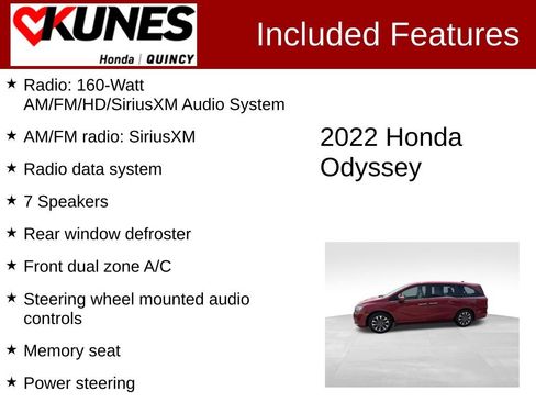 Used 2022 Honda Odyssey EX-L image 2