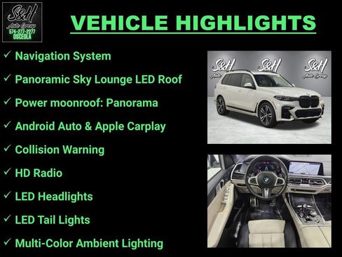 Used 2022 BMW X7 xDrive40i w/ M Sport Package AWD/4WD image 3