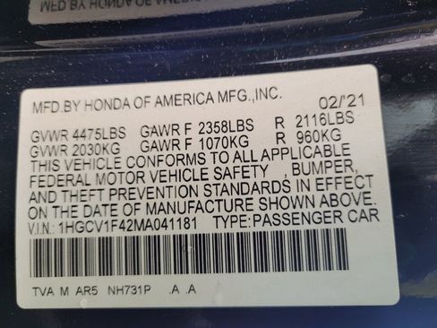 Used 2021 Honda Accord Sport Special Edition image 33