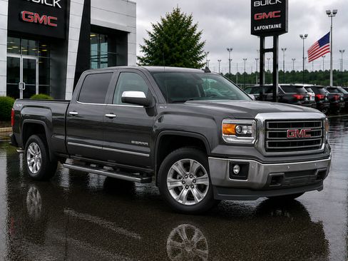 Used 2015 GMC Sierra 1500 SLT w/ SLT Crew Cab Value Package AWD/4WD image 3