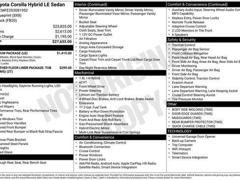 Used 2025 Toyota Corolla LE w/ LE Premium Package image 4