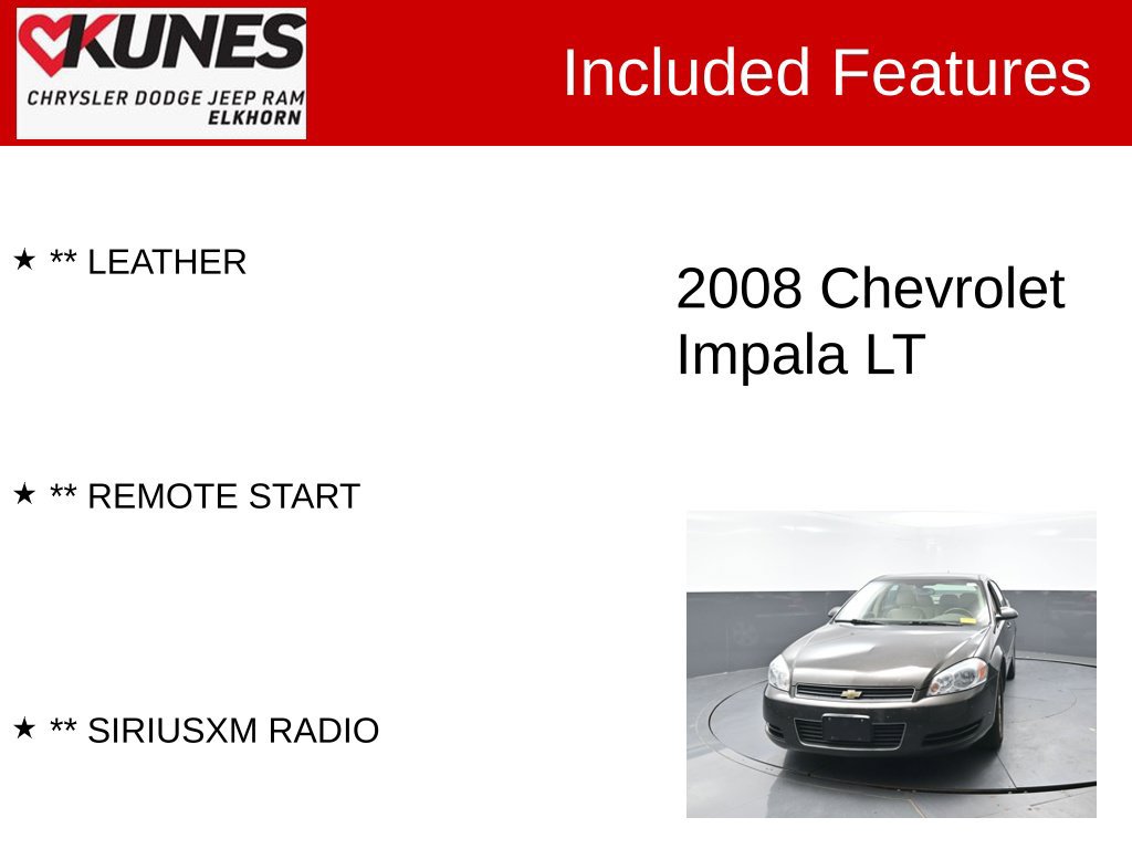 Used 2008 Chevrolet Impala LT w/ Luxury Edition Package FWD image 3
