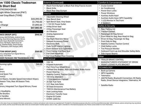 Used 2022 RAM 1500 Tradesman w/ Electronics Group AWD/4WD image 2