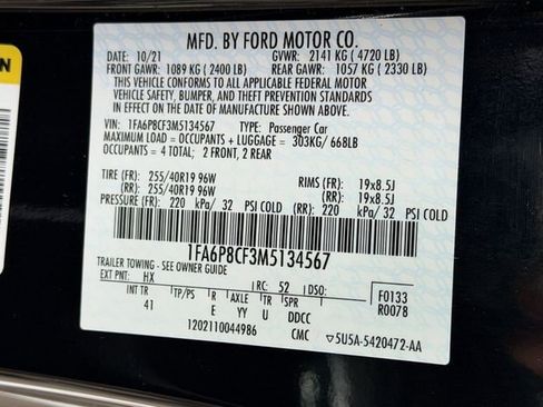 Used 2021 Ford Mustang GT Premium w/ Black Accent Package image 32