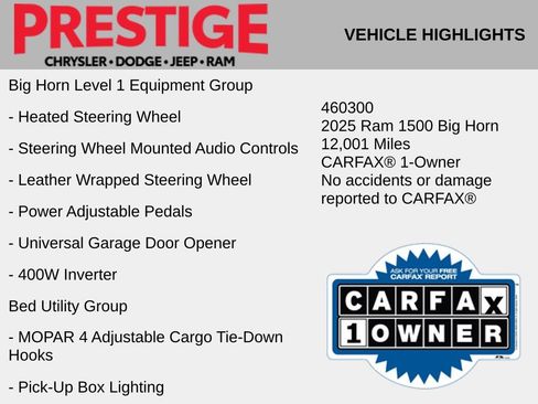 Used 2025 RAM 1500 Big Horn AWD/4WD image 6