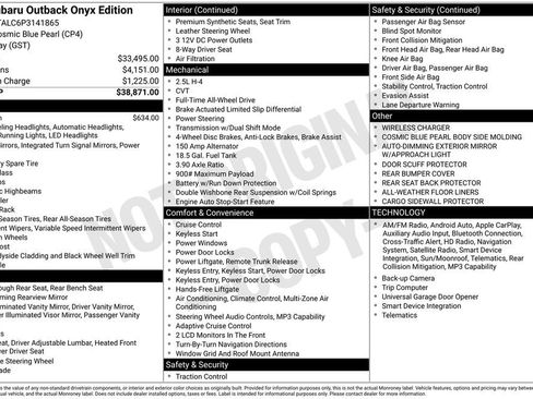 Used 2023 Subaru Outback Onyx Edition image 7