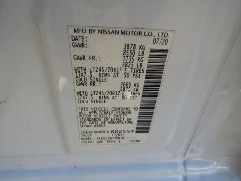 Used 2020 Nissan NV 1500 SV image 17